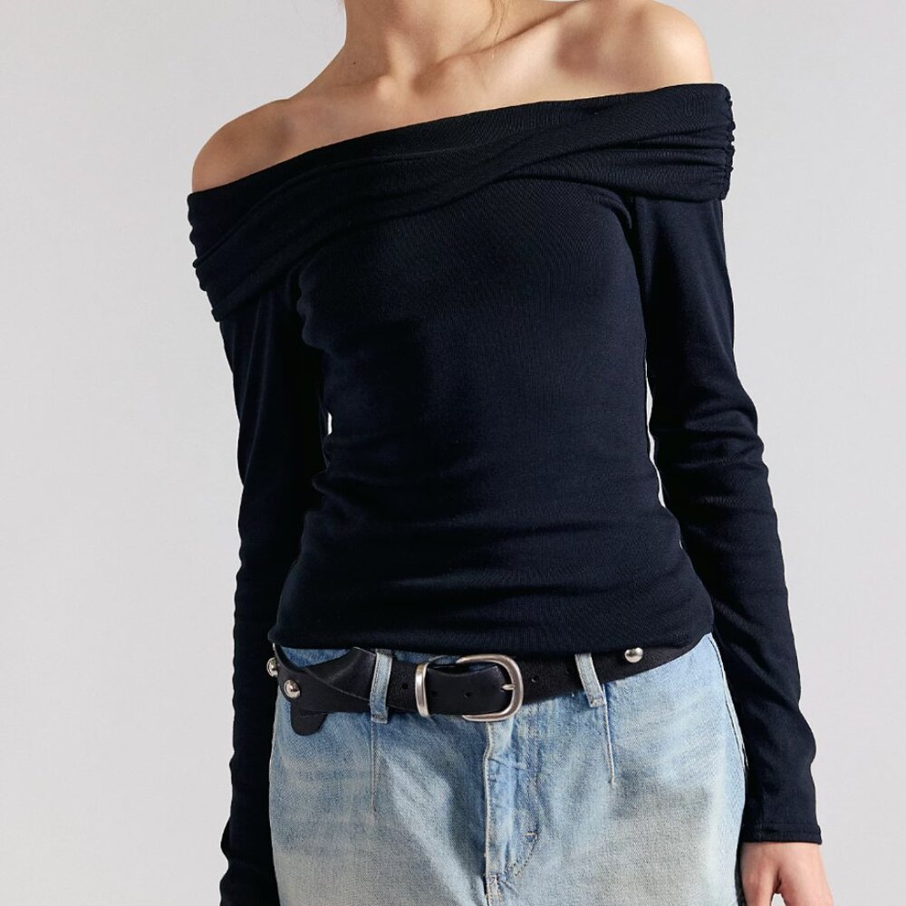 FREE PEOPLE ROBBIE OFF THE SHOULDER TOP